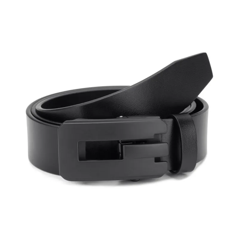 Cows Reign Youth Top Grain Cow Leather Business Genuine Leather Automatic Buckle Leather Belts Men's-2