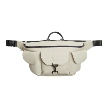 ZARA Polyurethane Crossbody One Shoulder Handbags Men's Pearl Gray
