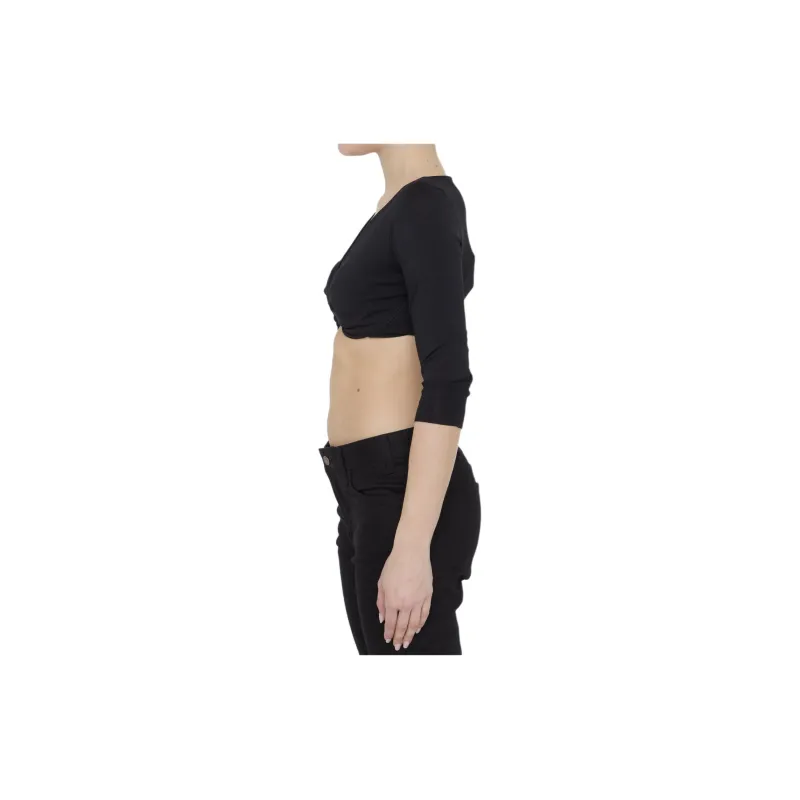 CELINE Draped Cropped Top-1