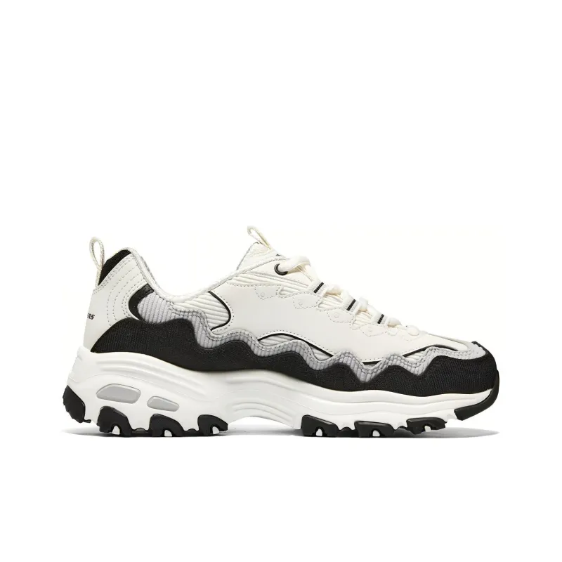 Skechers D'Lites Biggest Fan Shoes 'White Black' Women's-1