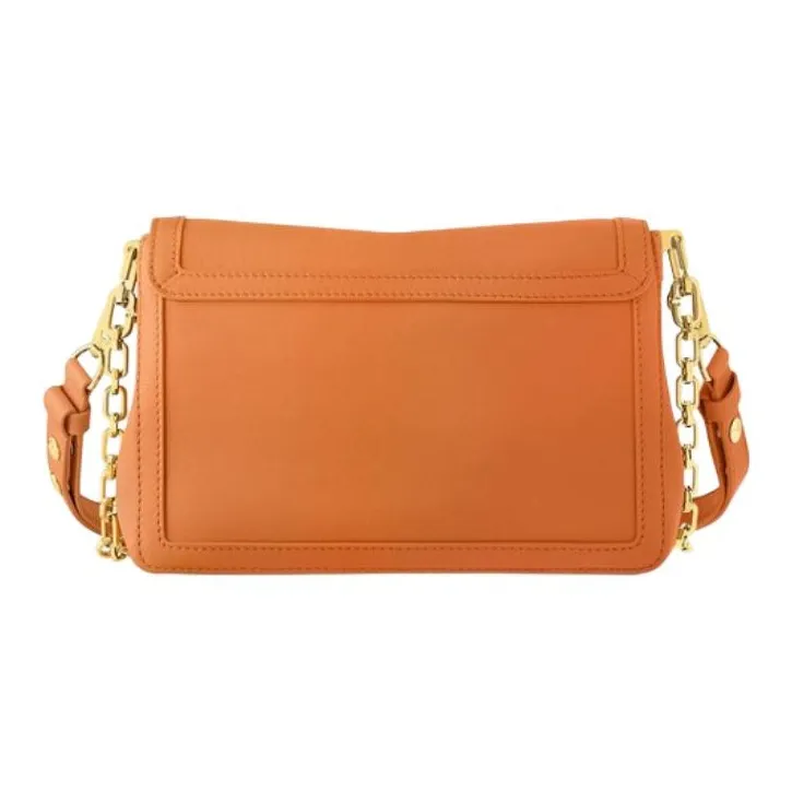 LOUIS VUITTON Dauphine Leather Daphne Shoulder Crossbody Bag Medium Size Women's Orange-2