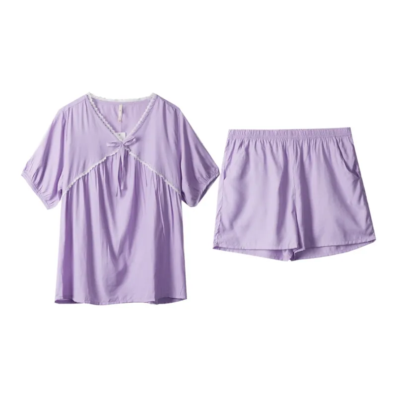 Dorame Pajama Set Women's Purple-0