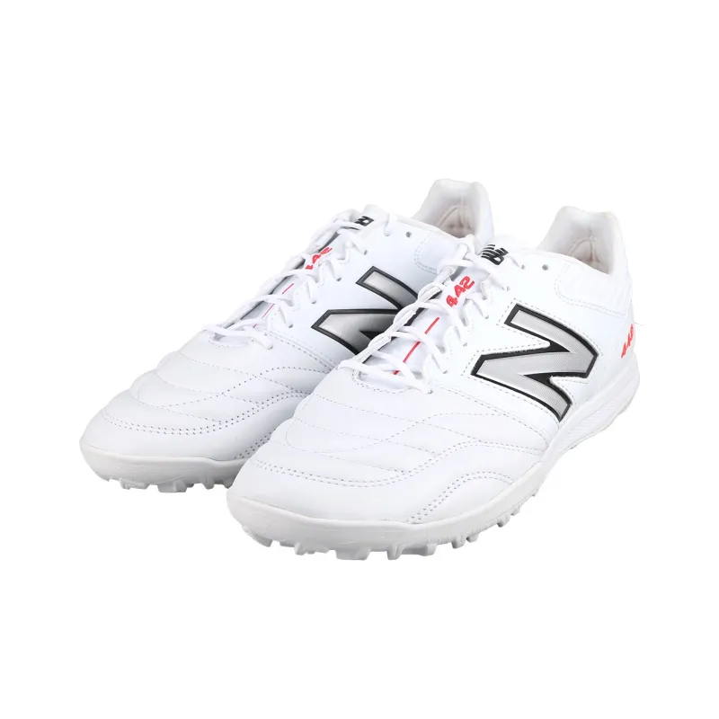 New Balance 442 V2 Pro TF Rubber Broken Studs Cushioning Wear Resistant Soccer Shoes Men's White-2