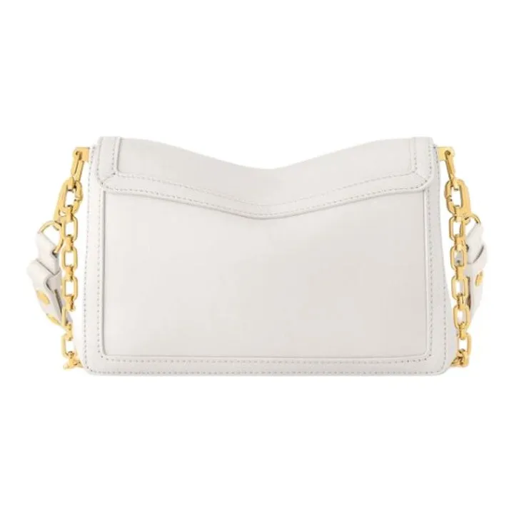 LOUIS VUITTON Dauphine Leather Shoulder Bag Crossbody Bag Medium Size Women's White-2