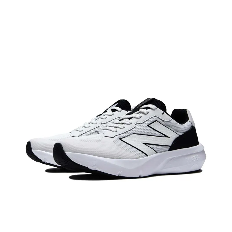 New Balance Slip Resistant Low Top Running Shoes Unisex White Black-2