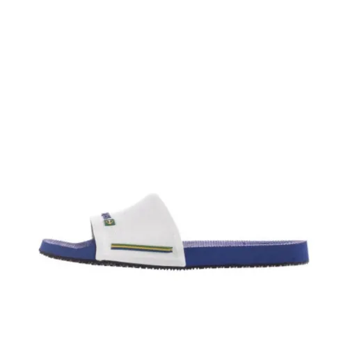 Havaianas Rubber Sole Slide Slippers Unisex Sea Blue