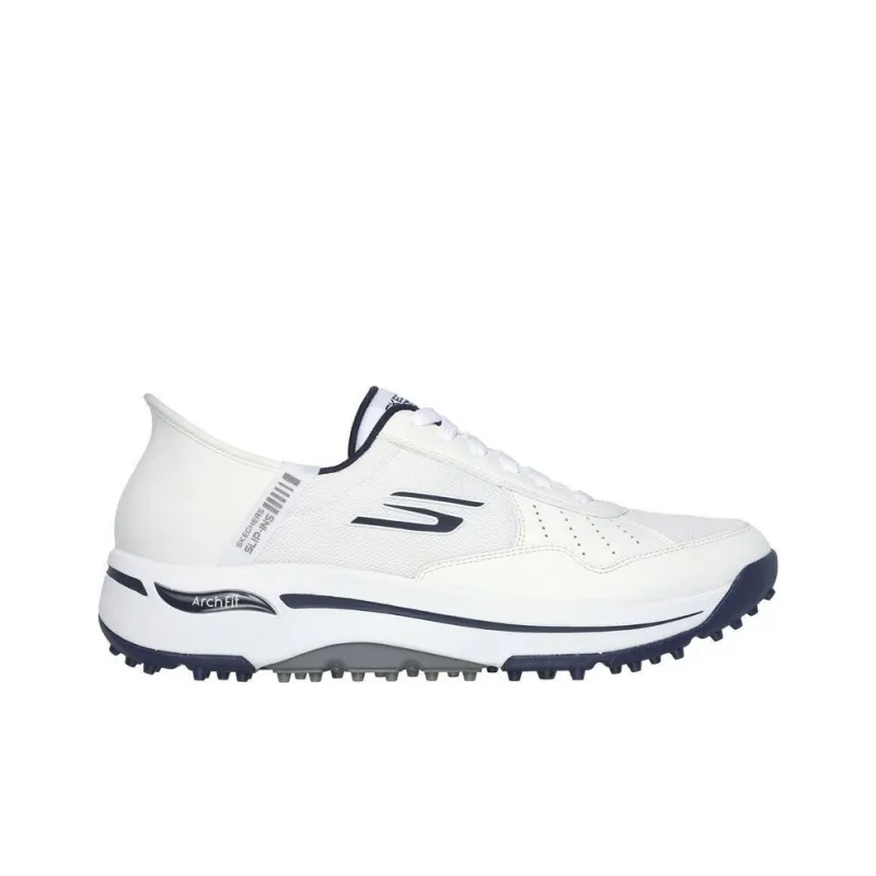 Skechers Go Golf Anti Slip Wear Resistant Low Top Casual Shoes Men's White-1