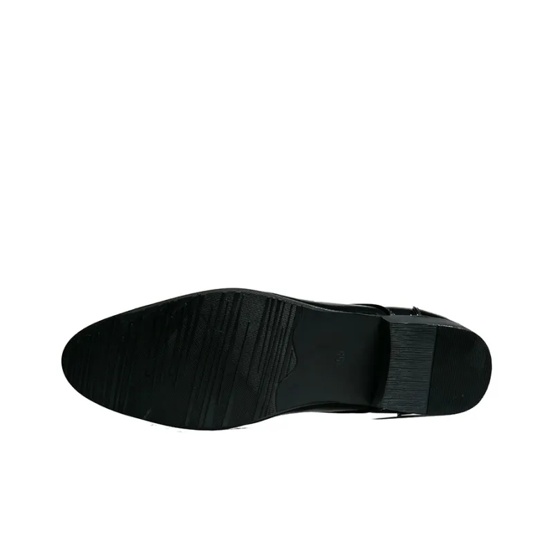 ORP Dress Shoes Men Low Top Black-3