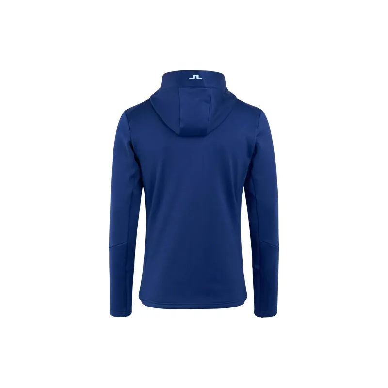 J.Lindeberg Aerial Quater Hood Sweatshirt Men's Blue-1