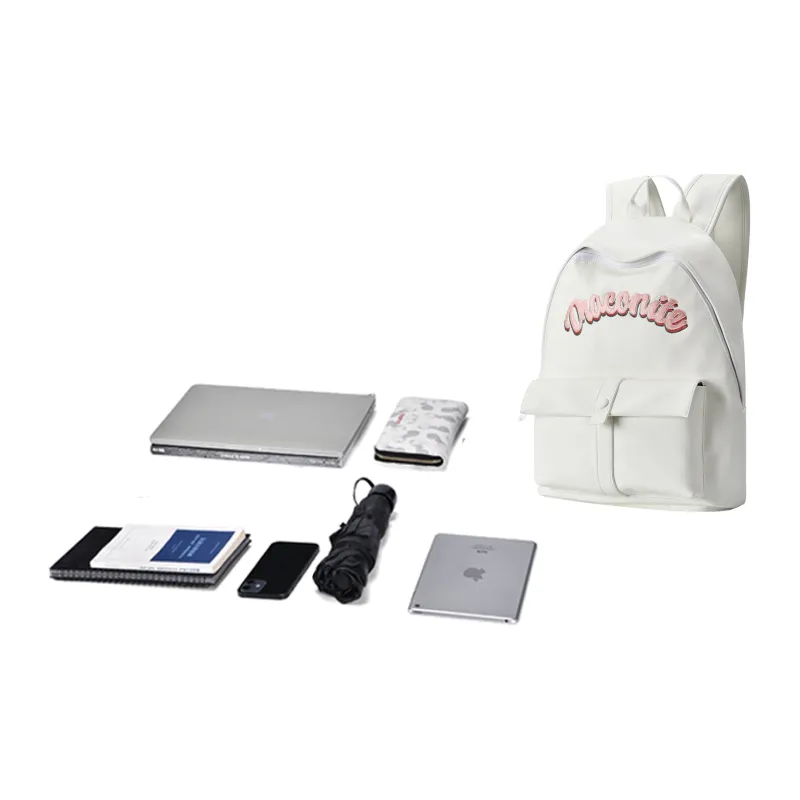 LOVVVVE PU Cortex Backpack Regular Unisex White-4