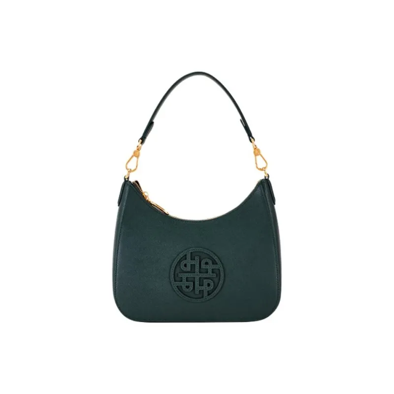Hush Puppies Special Textured Cow Leather Crossbody Shoulder Bags Women's Black-8