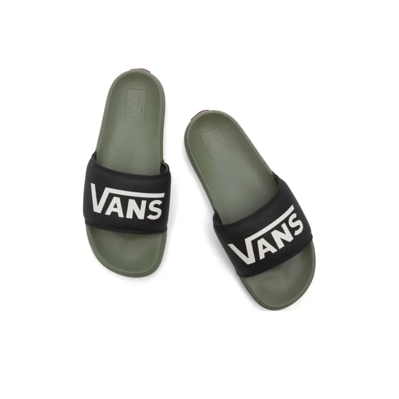 Vans La Costa Slide Slippers Women's Black Green-2