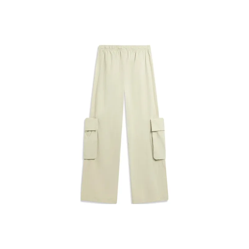 LiNing Sports Life Collection Knitted Sports Pants Women's Foam Khaki-1