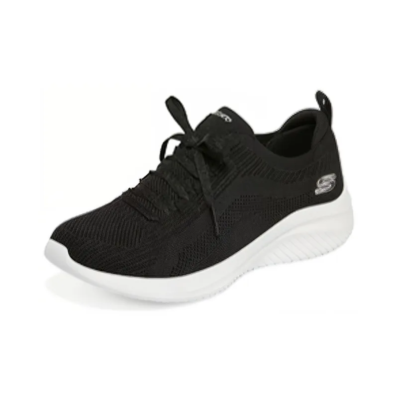 Skechers Ultra Flex 3.0 Cushioning Anti-Slip And Wear-Resistant Low-Top Casual Shoes Women's Black White-2