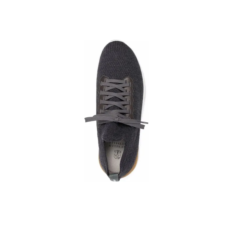 Brunello Cucinelli Low Top Running Shoes Unisex Gray-4