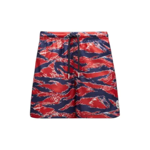 Moncler Swimming Shorts Men Red Multicolor