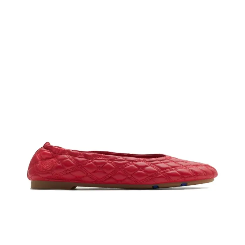 Burberry Sadler Leather Ballerina Shoes-1