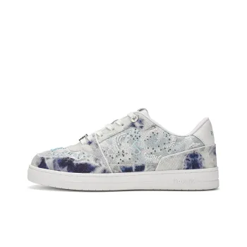 RARE Wear resistant And Lightweight Low Top Skateboard Shoes Men's White Blue