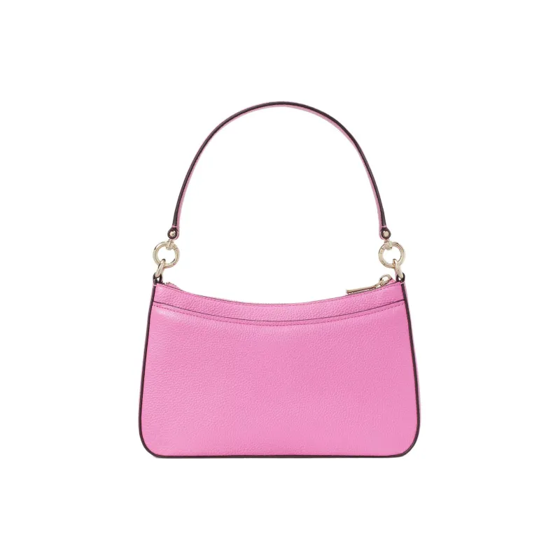 Kate Spade Hudson Litchi Grain Leather Handbag Shoulder Bag Crossbody Bag Women's Purple Coneflower-2