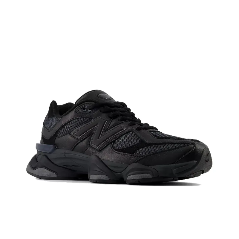 New Balance 9060 Triple Black Leather-2