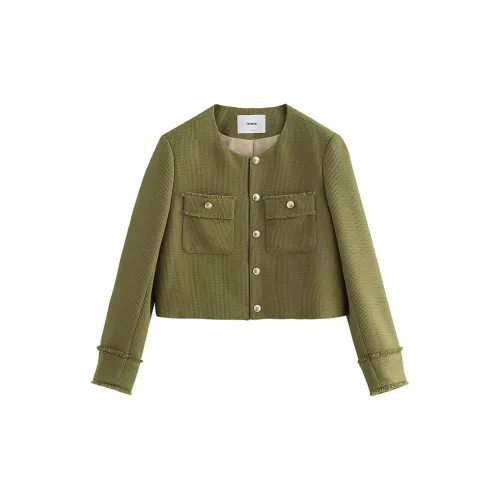 Initial language Jackets Women's Grass Mustard Green