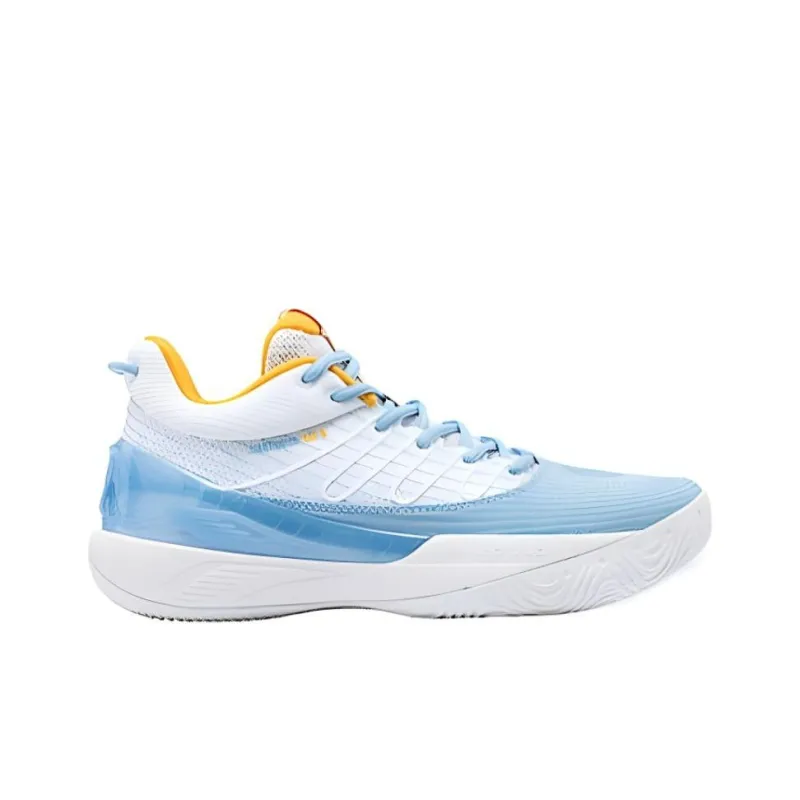 361° AG Sparkling 2.0 Denver Cushioned Slip Resistant Low Top Basketball Shoes Men's White Blue-1