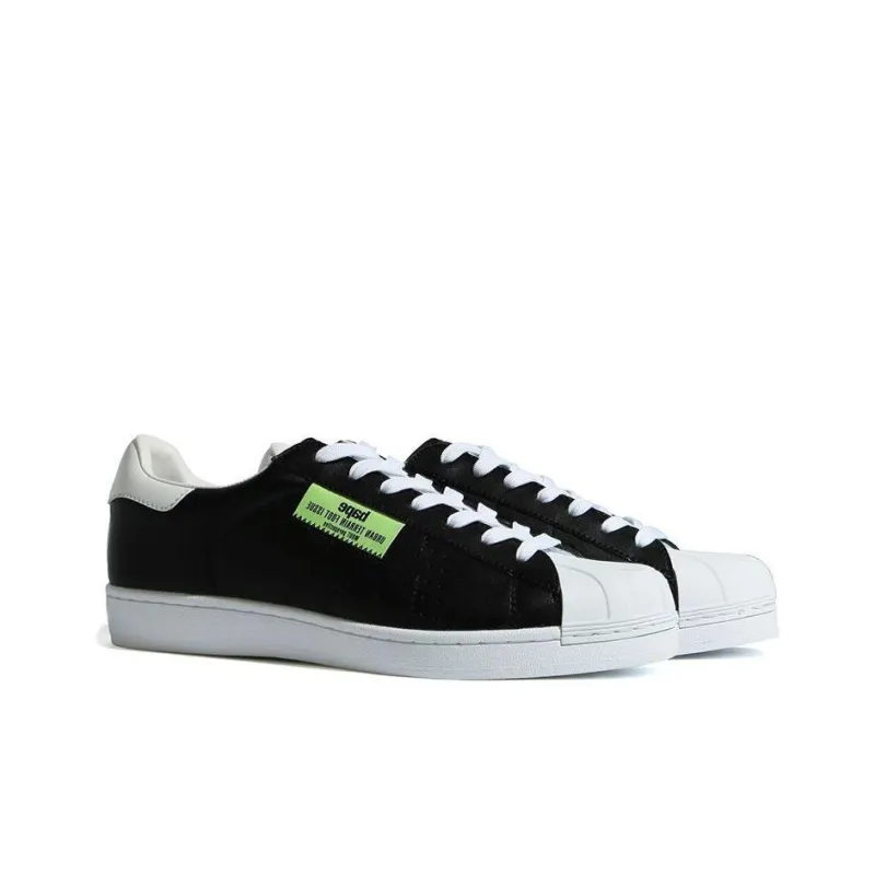 A BATHING APE SKULL Stylish Skateboarding Shoes Men's Black-3