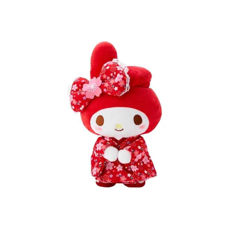 Sanrio My Melody Cherry Blossom Kimono Collection Dolls Plush Doll 26cm Height-0