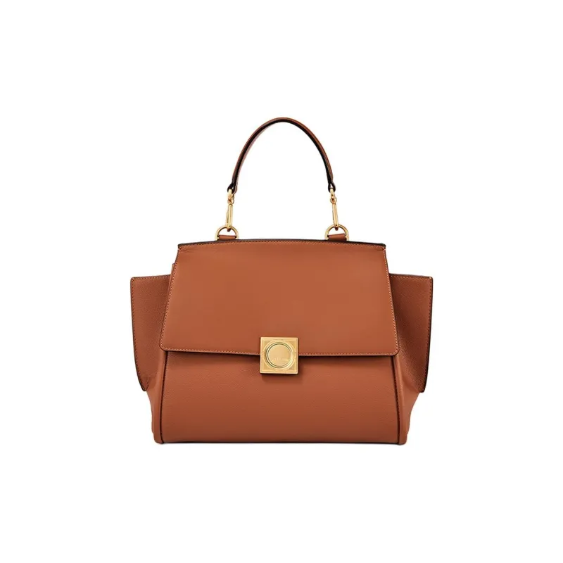 DISSONA Cow Leather Handbag, Shoulder Bag Tubas Women's Brown-0