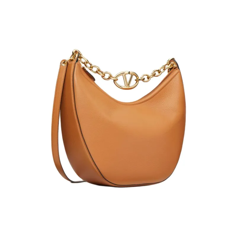 Valentino VLogo Moon Zip Up Medium Shoulder Bag-1