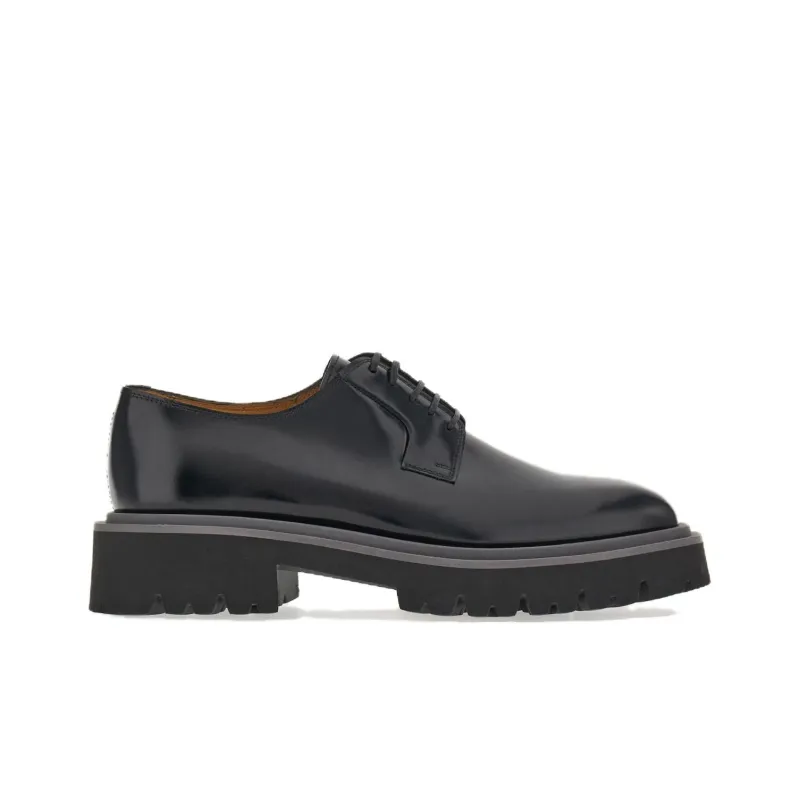 FERRAGAMO Lace-up Leather Derby Shoes-1