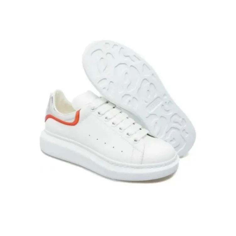 Alexander McQueen Oversized Sneaker 'White Silver Red'-4