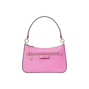 Kate Spade Hudson Litchi Grain Leather Handbag Shoulder Bag Crossbody Bag Women's Purple Coneflower
