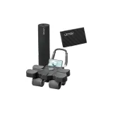 [Men's Fitness Mat Combination-Black]4-Wheel 4-Arm Rest Model+Men's Fitness Mat, Comes with 20MM Knee Pad-Separate Delivery