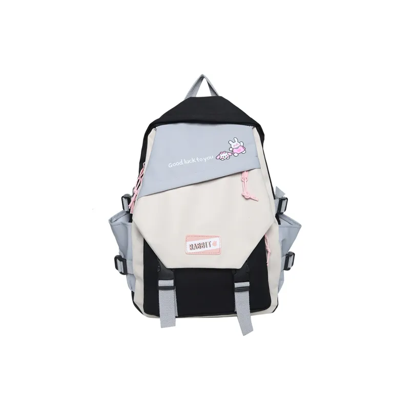 FAMAN Nylon Backpack Regular Women's Black/Red/Green/Blue-6