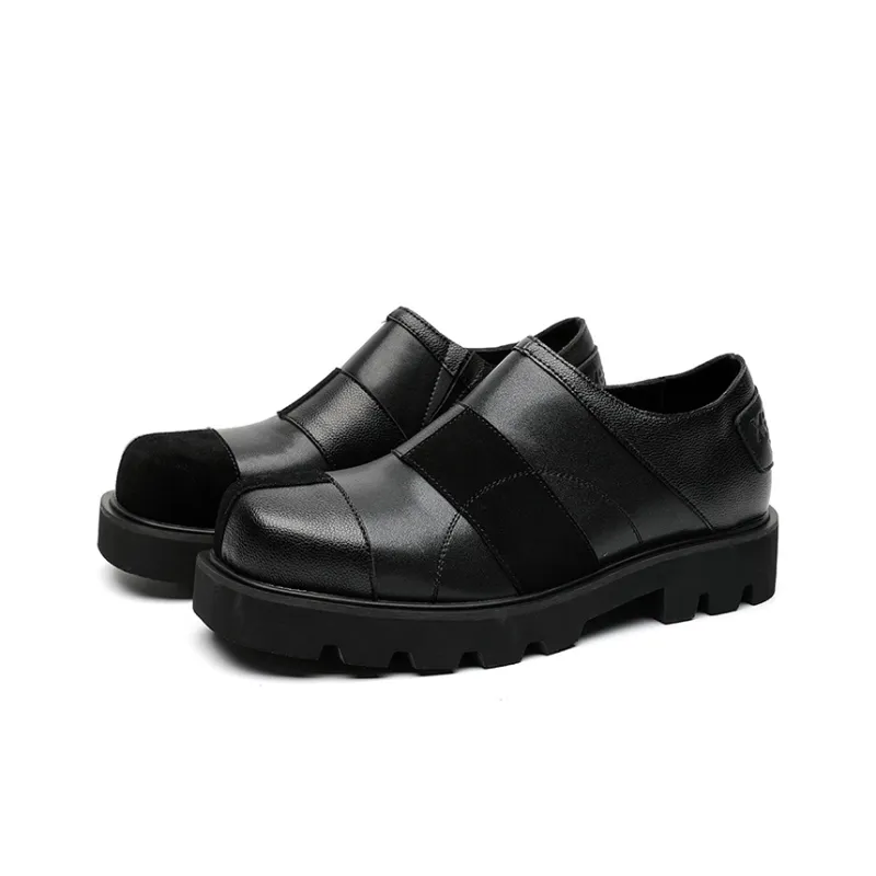 Chi Wolf Loafers Casual Shoes Men's Black-1