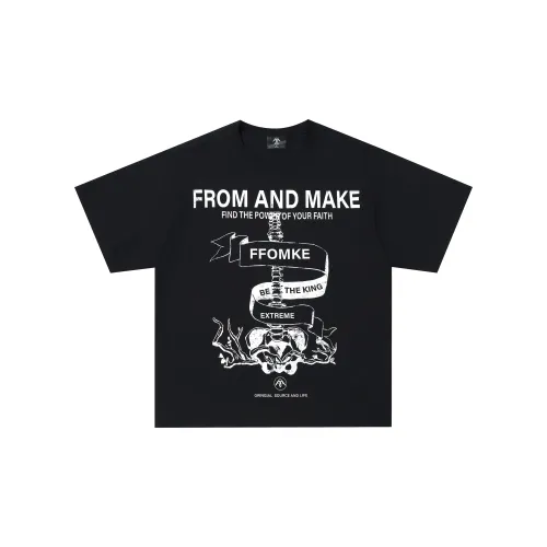 FFOMKE T-Shirts Unisex Black