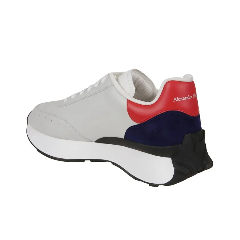 Alexander McQueen Sprint Runner Sneakers 'White Black Red'-4
