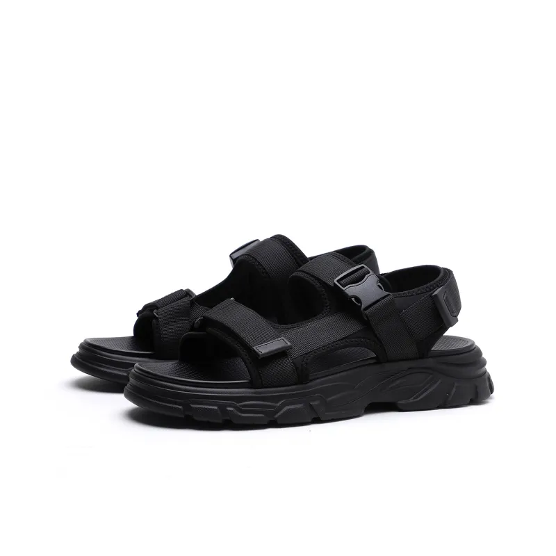 ELLE HOMME Beach Sandals Men's Black-1