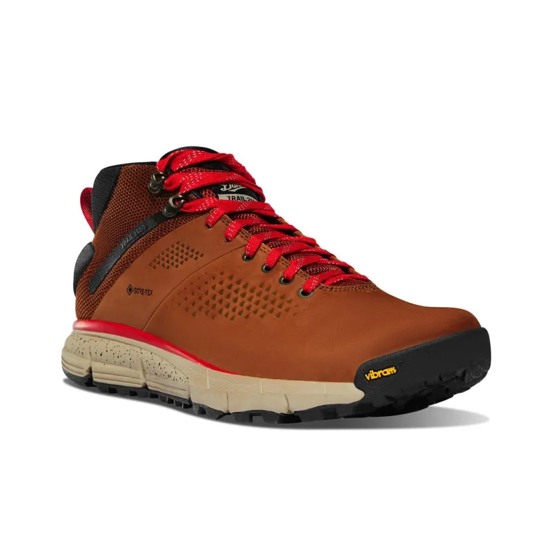 Danner Trail 2650 Mid GTX Cushioning Anti Slip And Wear Resistant Low Top Outdoor Shoes Men's Brown Red-1