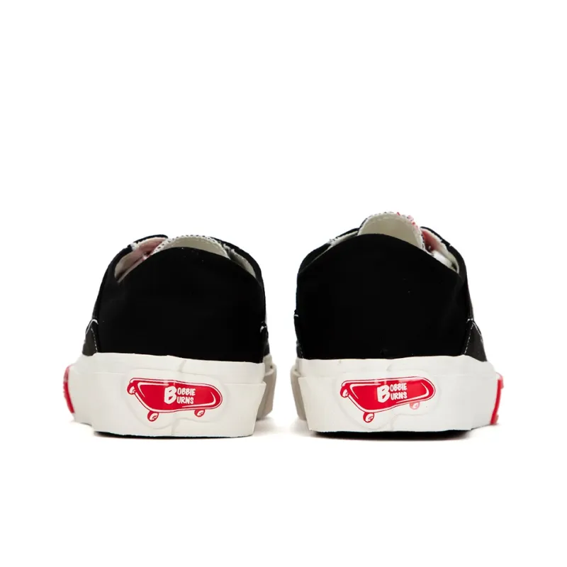 BOBBIE BURNS Low Top Skateboard Shoes Unisex Black-4