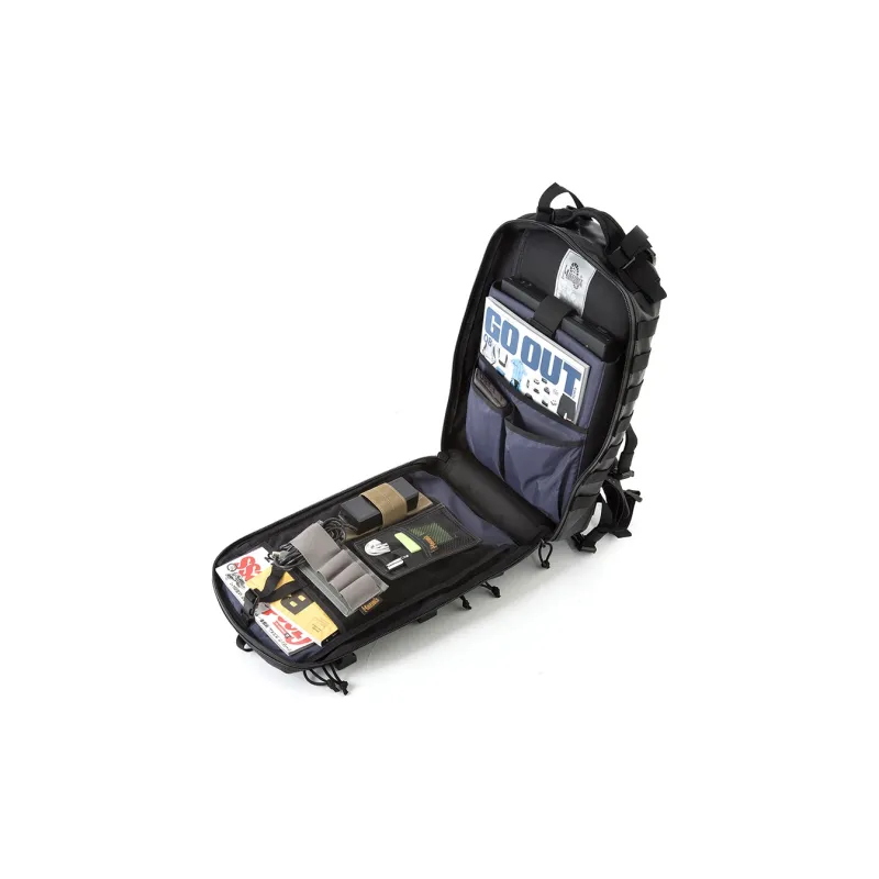 MAGFORCE Injection Silicone Nylon Backpack Men's Injection Rubber Black-1