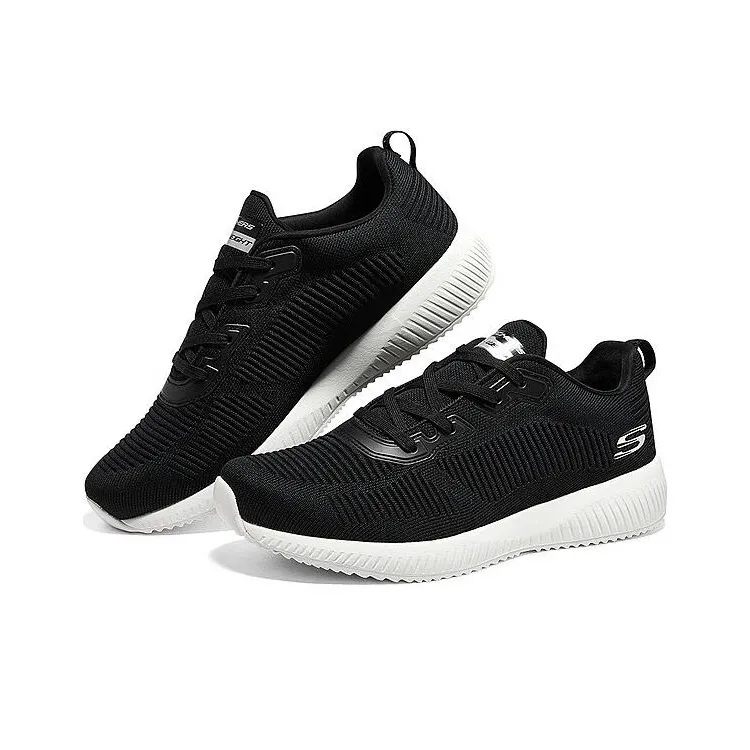 Skechers Squad Shock Absorbers Slip Resistant, Abrasion Resistant, Lightweight Low Top Casual Shoes Men's Black White-2