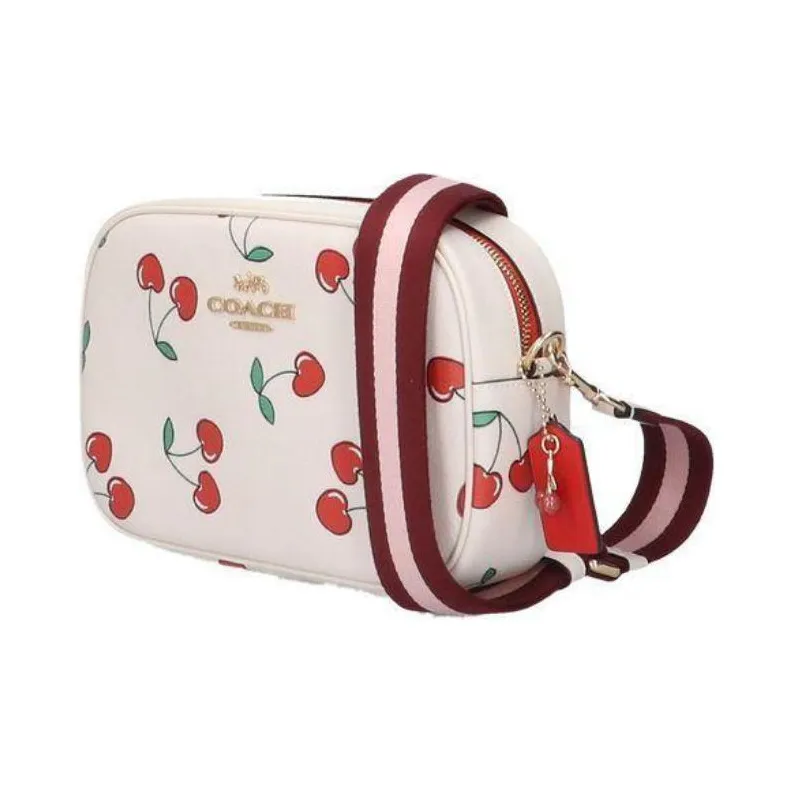 COACH Jamie Artificial Leather Camera Bag, Shoulder Bag, Crossbody Bag Medium Size Women's White-3