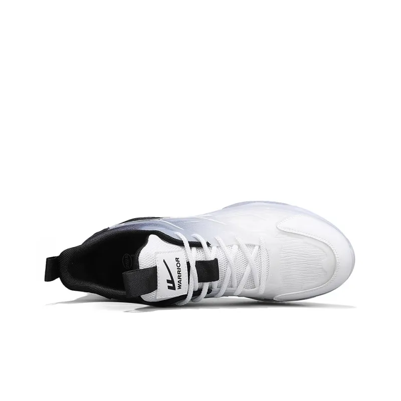 Warrior Breathable Low Top Running Shoes Men's White Black-2