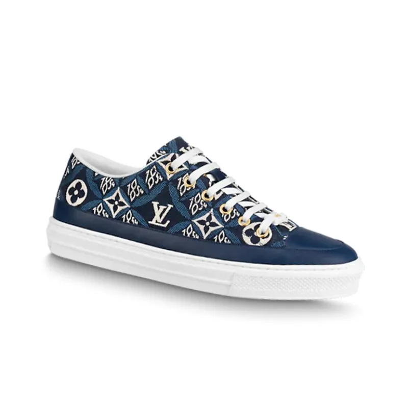 LOUIS VUITTON Stellar Sneakers 'Blue Monogram' Women's-1