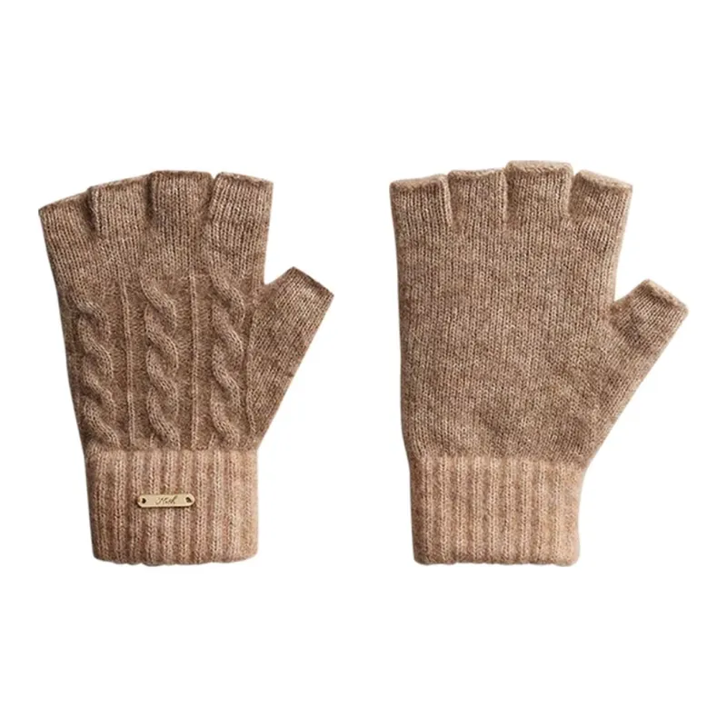 KITH KITHmas Cable Knit Fingerless Gloves-2