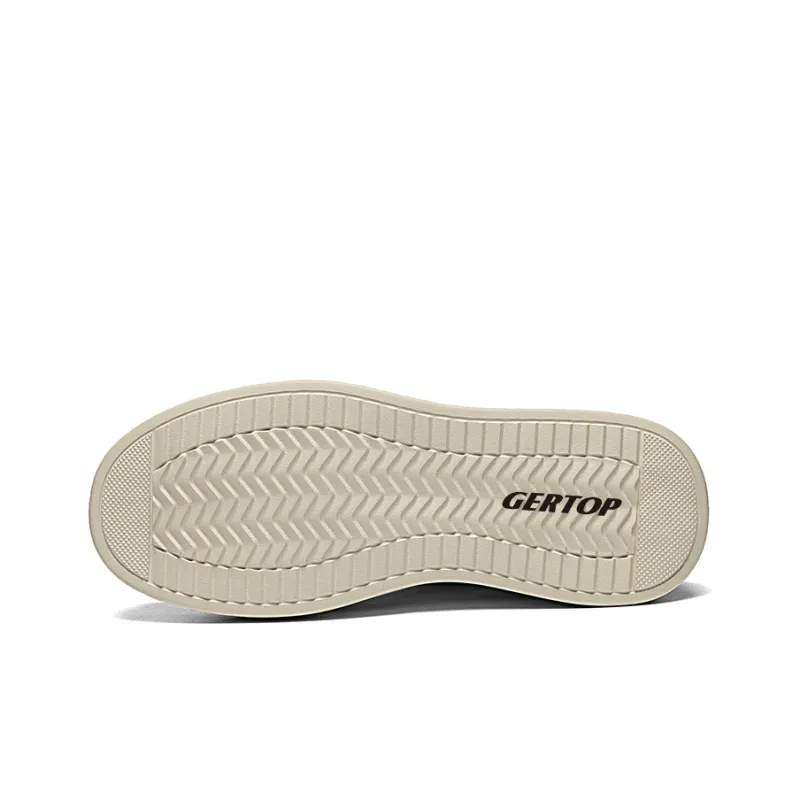 GERTOP Lightweight Breathable Supportive Height Increasing Low-Top Skateboard Shoes Men's-10