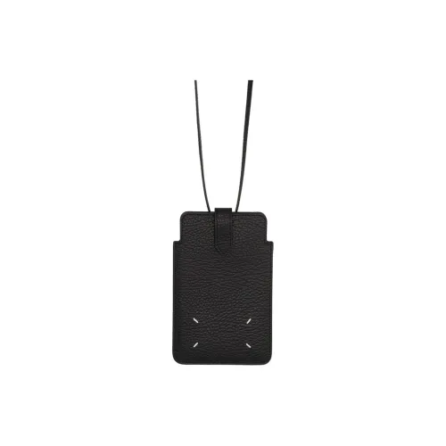 Maison Margiela Calfskin Shoulder Bag Crossbody Bag Cell Phone Pouch Men's Black
