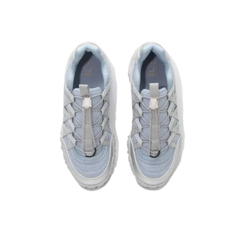 FILA Cushioning Wear Resistant Low Top Running Shoes Unisex Gray Blue-2